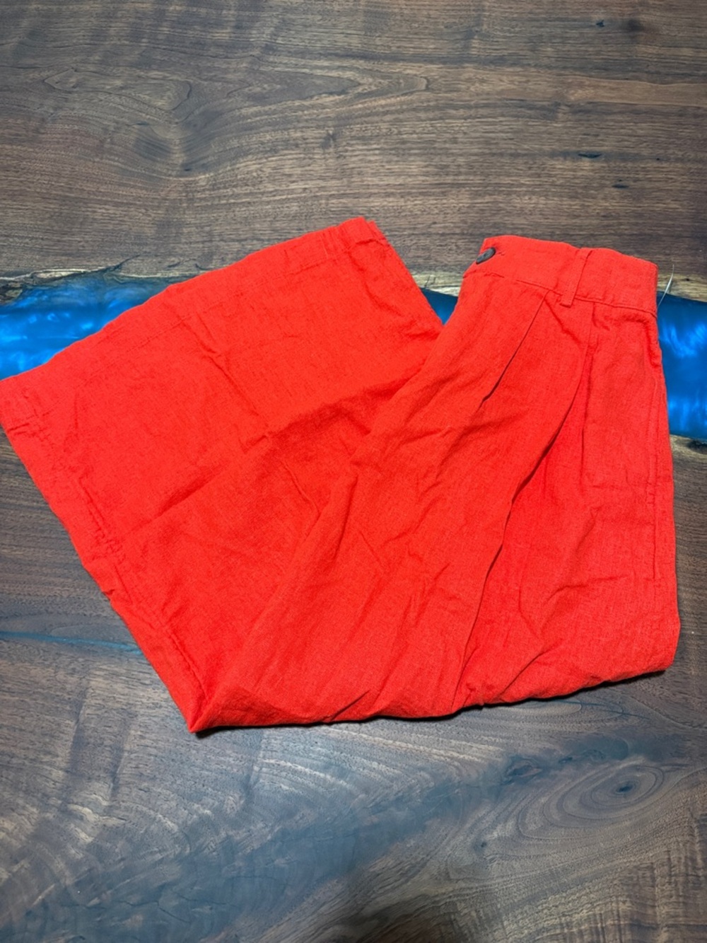a new day Bright Red Wide-Leg Chino Skirt